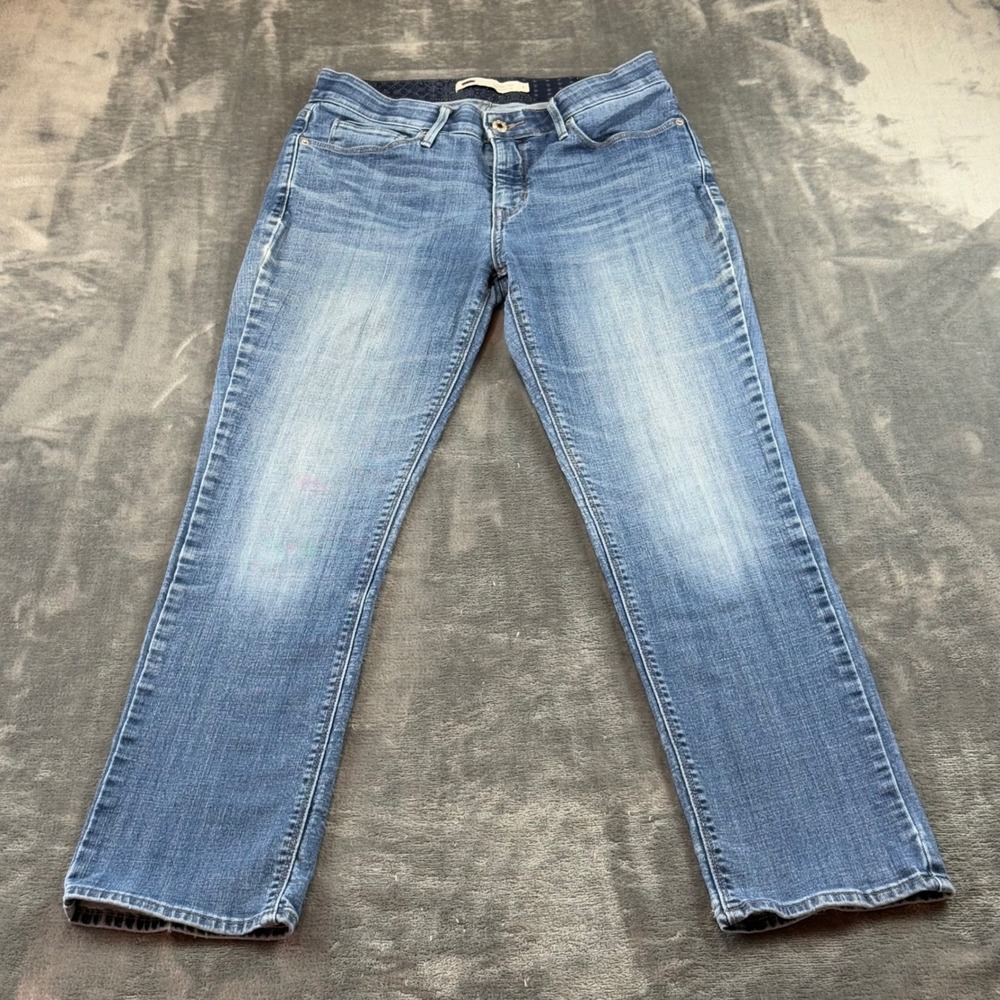 Levis 525 Straight Leg Perfect Waist Jeans Blue Medium Wash W29 L29 Womens 8S